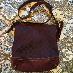 Coach purple cross body bag